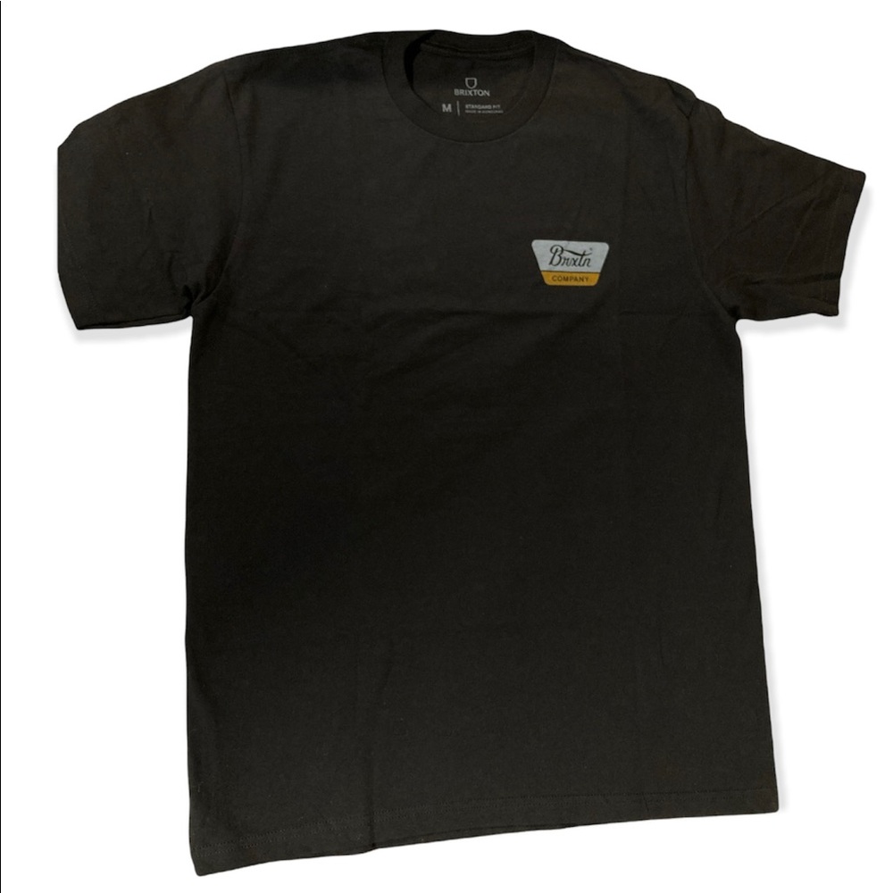 Brixton Linwood Black Graphic T-Shirt size Medium